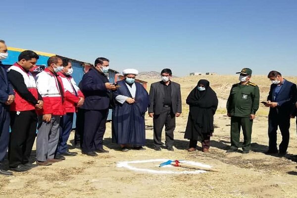 کلنگ احداث مرکز امدادی هلال‌احمر شهرستان چگنی به زمین زده شد