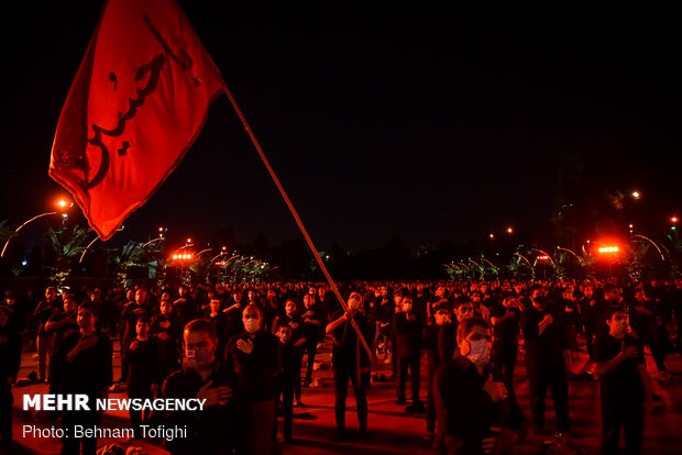 Tehraners gather in a garrison to mark 8th night of Muharram