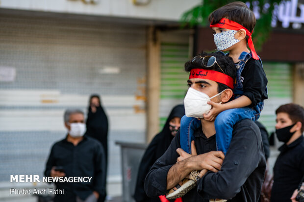 تجمع عصر تاسوعا در میدان شهدای کرج