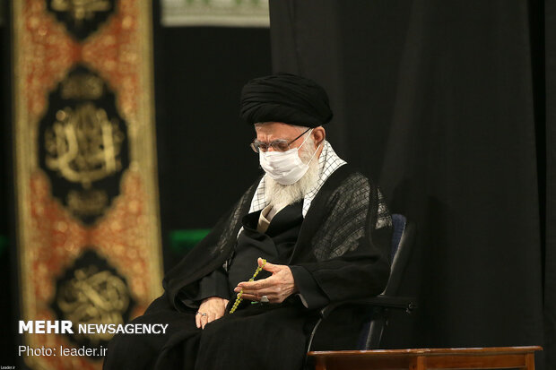 Leader attends Muharram mourning ceremony on Tasua eve.