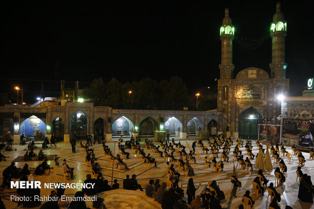 عزاداری شب عاشورا در امامزاده سید مظفر(ع) بندرعباس