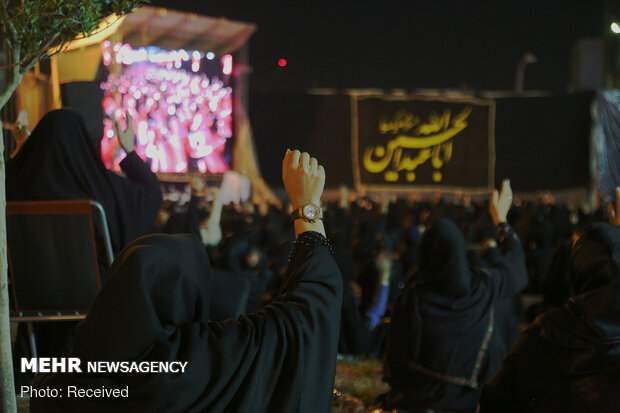 عزاداری شب عاشورا در هیئت الرضا