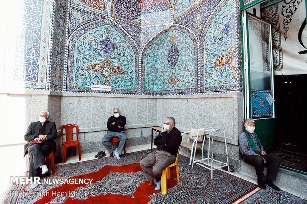 عزاداری ظهر عاشورا در مسجد جامع همدان