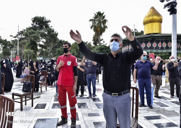 عزاداری ظهر عاشورا در امامزاده عبدالله گرگان