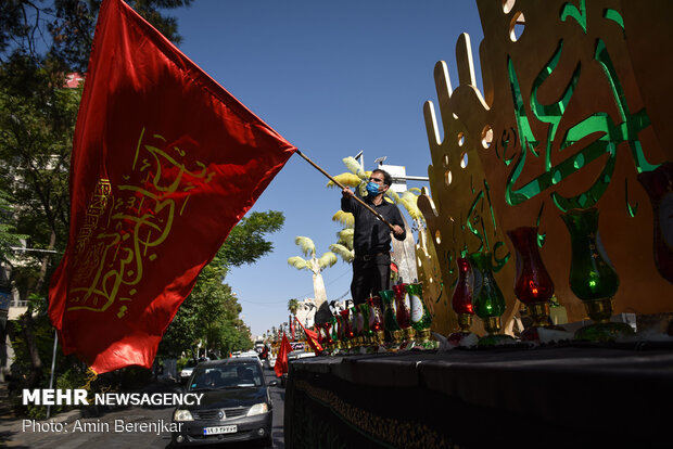 خودرو پیمایی عاشورای حسینی در شیراز