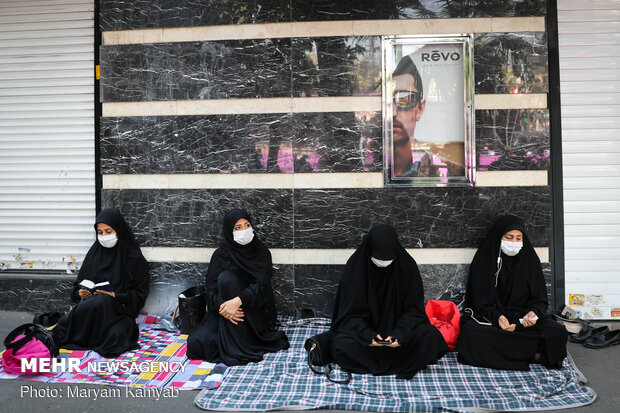 عزاداری عاشورای حسینی در میدان فلسطین