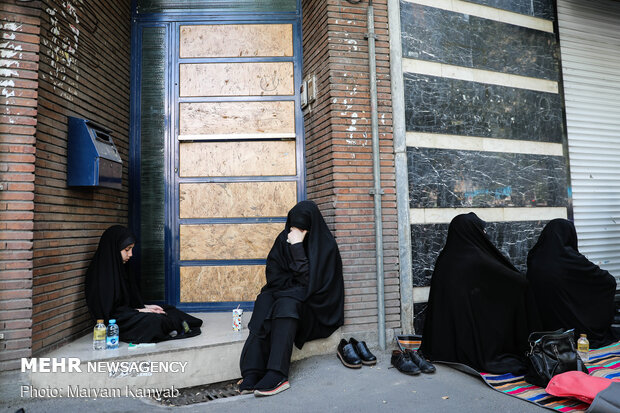 عزاداری عاشورای حسینی در میدان فلسطین