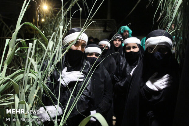 Ta'zieh ceremony on night of Sham-e-Ghariban in Gorgan 