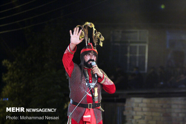 Ta'zieh ceremony on night of Sham-e-Ghariban in Gorgan 