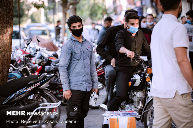 دستفروشان در روزهای کرونا - شیراز