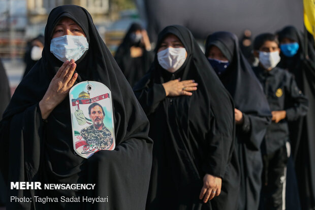 Muharram mourning ceremony at Tehran’s Imam Hossein sq.
