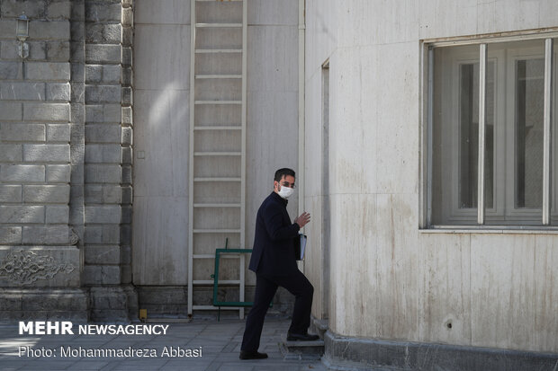 محمد جواد آذری جهرمی وزیر ارتباطات در حاشیه جلسه هیات دولت