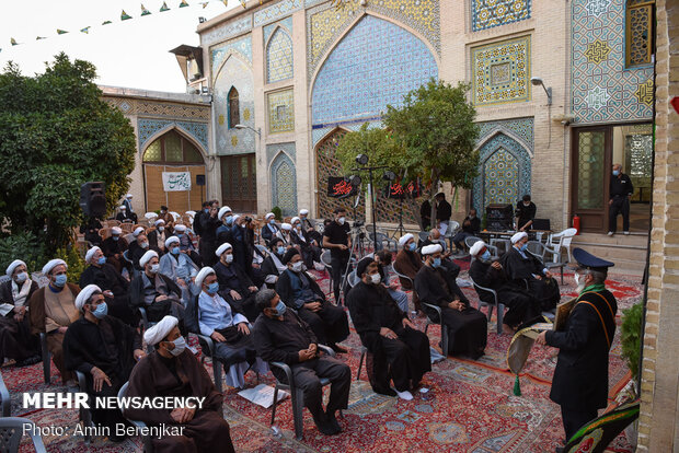اجتماع طلاب و روحانیون شیراز به مناسبت 13 محرم