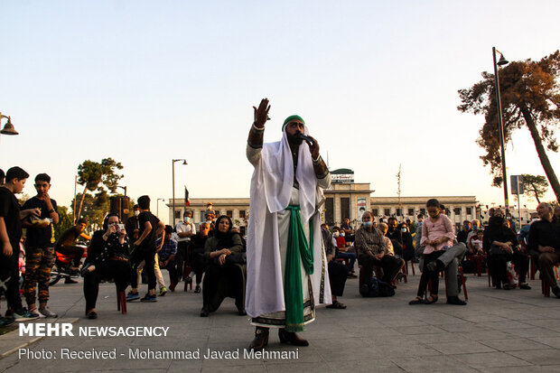 تعزیه خوانی در میدان راه آهن تهران