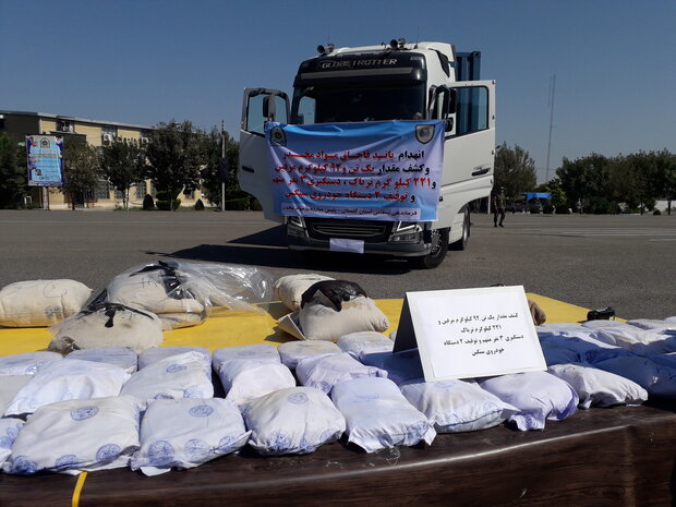 Big haul of illicit drugs seized in Golestan Prov.