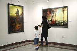 "Along with Light" painting exhibition in Tehran