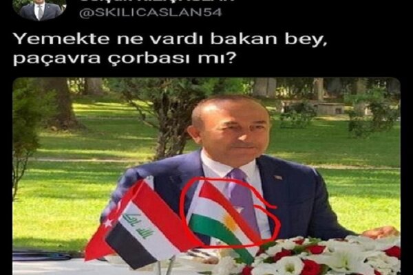 سووکایەتی پارتی باشی تورکیا بە ئاڵای هەرێمی کوردستان