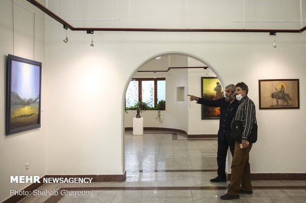 "Aling with Light" painting exhibition in Tehran