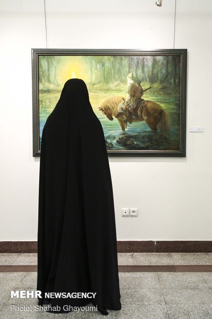 "Aling with Light" painting exhibition in Tehran