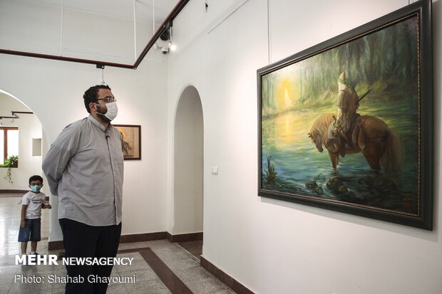 "Aling with Light" painting exhibition in Tehran