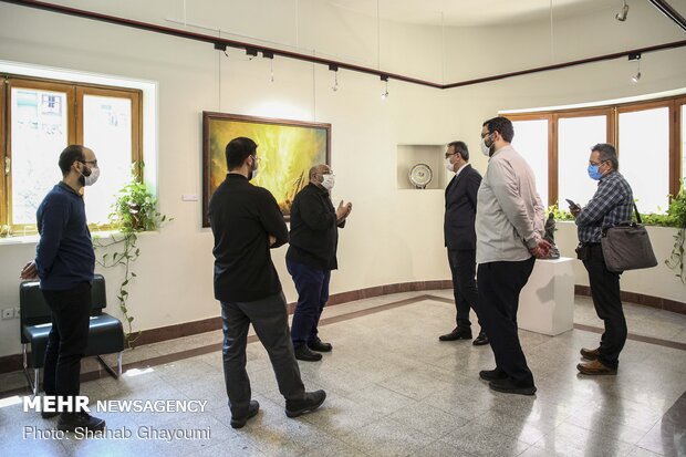 "Aling with Light" painting exhibition in Tehran