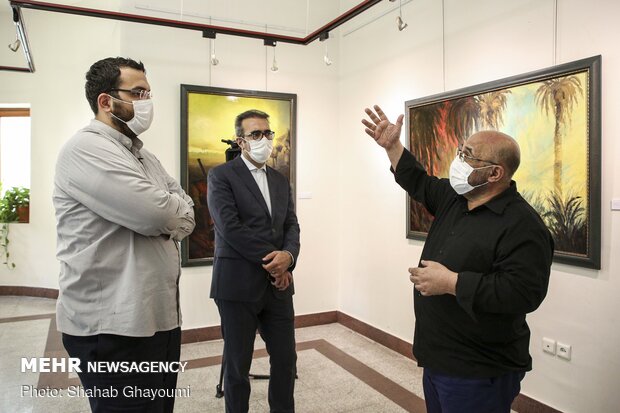 "Aling with Light" painting exhibition in Tehran