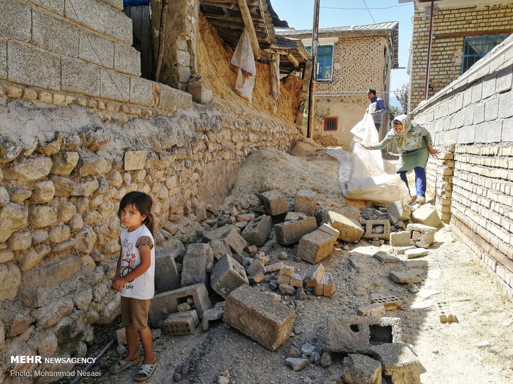 خسارات زلزله ۵.۱ ریشتری در رامیان گلستان