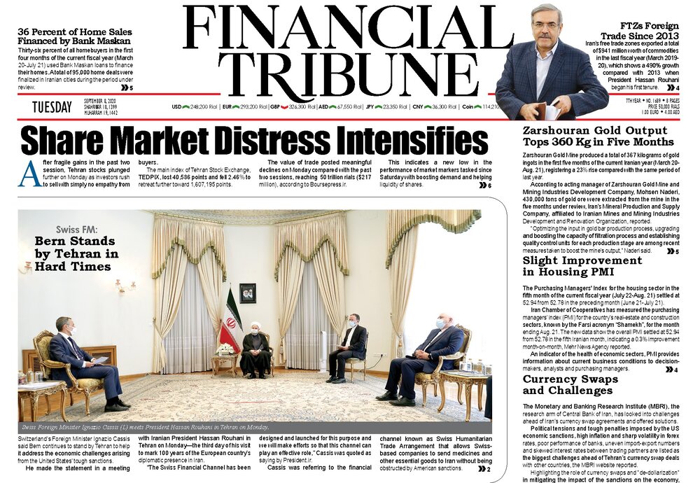 Mehr News Agency - Front pages of Iran’s English-language dailies on Sep. 8