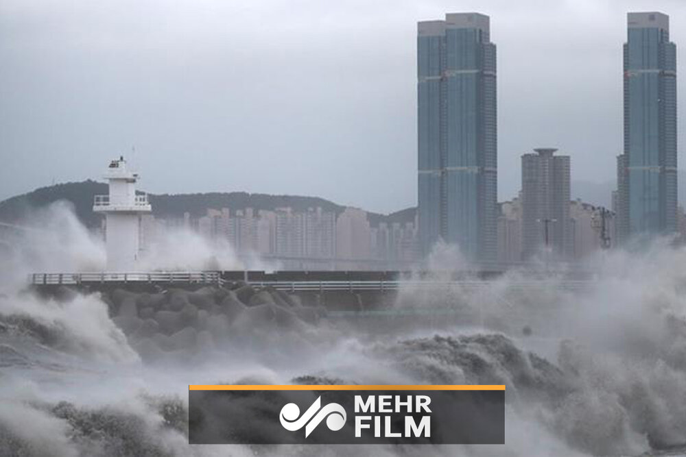 جنوبی کوریا میں خوفناک طوفان