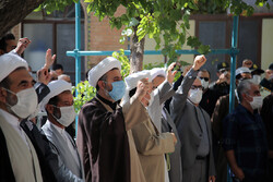فرانسیسی میگزین کی طرف سے پیغمبر اکرم (ص) کی توہین کے خلاف مظاہرہ