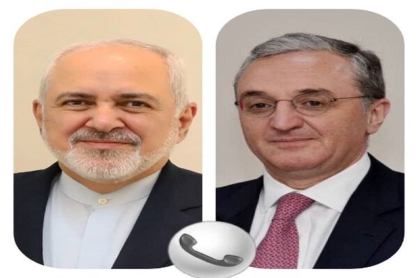 ایران اور آرمینیا کے وزراء خارجہ کی ٹیلیفون پر گفتگو