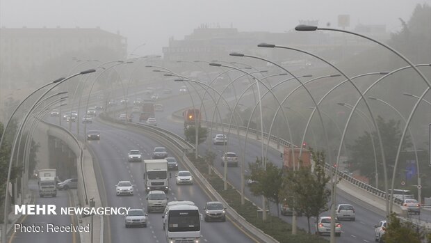 Ankara'da kum fırtınasından fotoğraflar