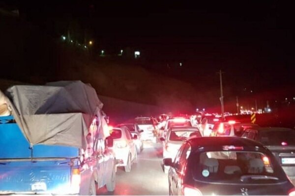 ترافیک نیمه سنگین در جاده قدیم جاجرود و آزادراه تهران پردیس
