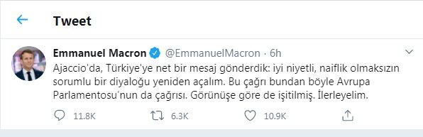 ماکرون به اظهارات تند وزیر دفاع ترکیه پاسخ داد