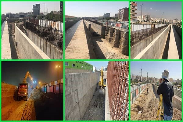 رفع گلوگاههای سیلابی کانال سیل برگردان غرب در تقاطع با پل نصر رفع گلوگاههای سیلابی کانال سیل برگردان غرب در تقاطع با پل نصر