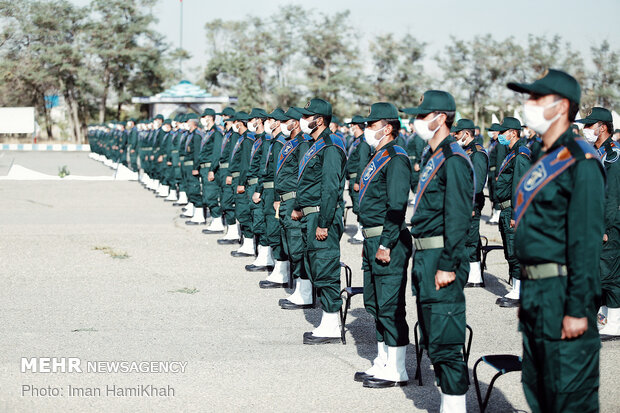 Armed forces hold joint morning ritual in Hamedan