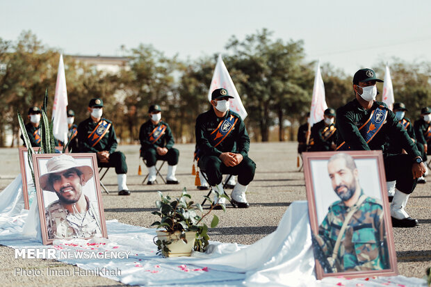 Armed forces hold joint morning ritual in Hamedan