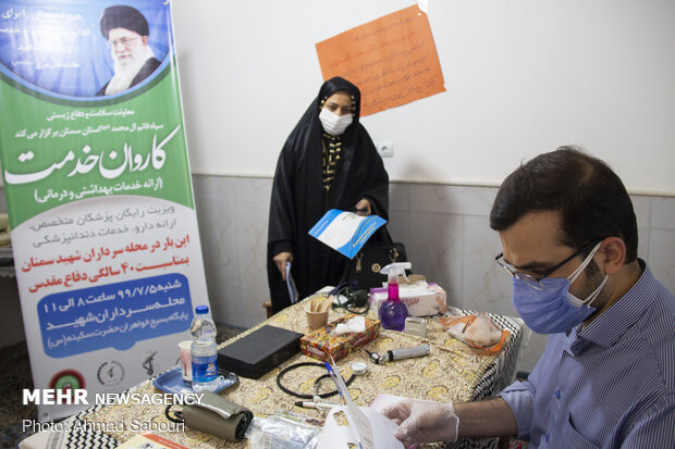اعزام کاروان خدمت پزشکی با حضور پزشکان جهادگر