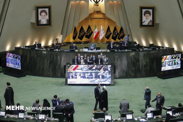 Open session of Iran's Parliament on Sunday