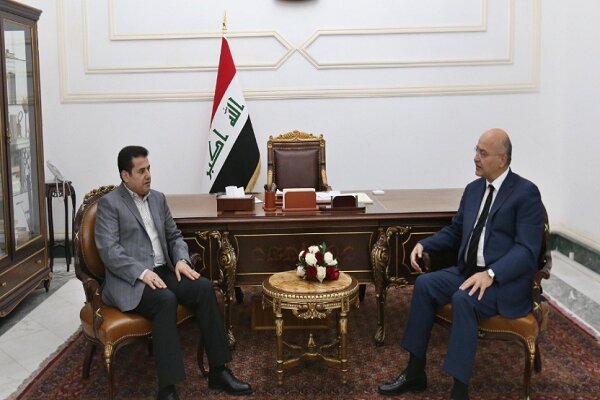 رایزنی برهم صالح با مشاور امنیت ملی عراق