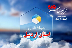 حاکمیت جوی پایدار تا اواسط هفته در اردبیل/ وقوع تندباد دور از انتظار نیست