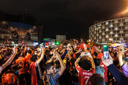 شادی هواداران پرسپولیس بعد از صعود به فینال