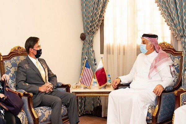 وزیران دفاع آمریکا و قطر دیدار کردند