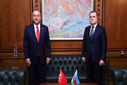 وزیر خارجه ترکیه با همتای خود از جمهوری‌آذربایجان دیدار کرد