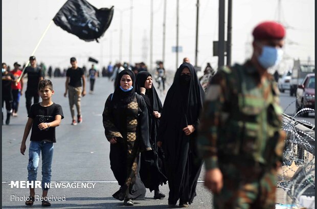 پیاده روی اربعین از بغداد به کربلا
