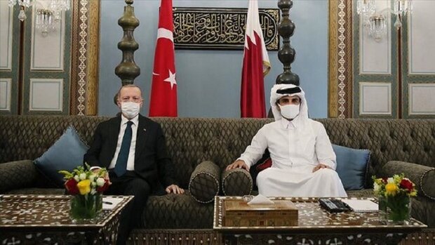 أردوغان يلتقي أمير قطر في الدوحة