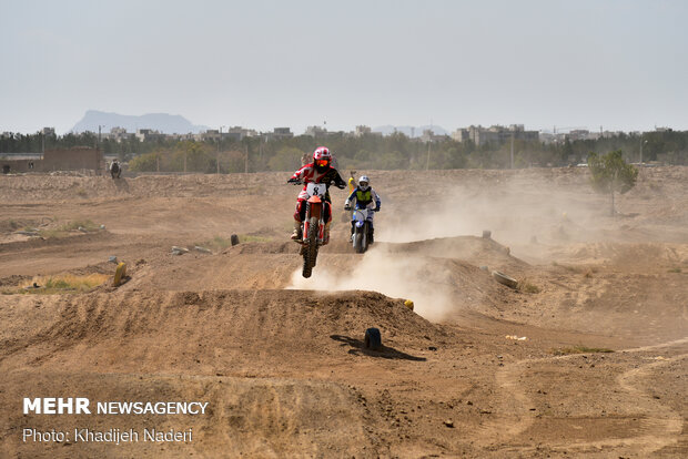 Motocross competition in Isfahan prov.