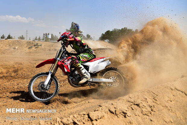 Motocross competition in Isfahan prov.