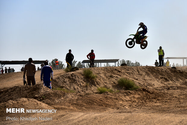 Motocross competition in Isfahan prov.