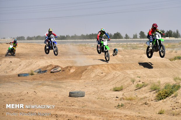 Motocross competition in Isfahan prov.